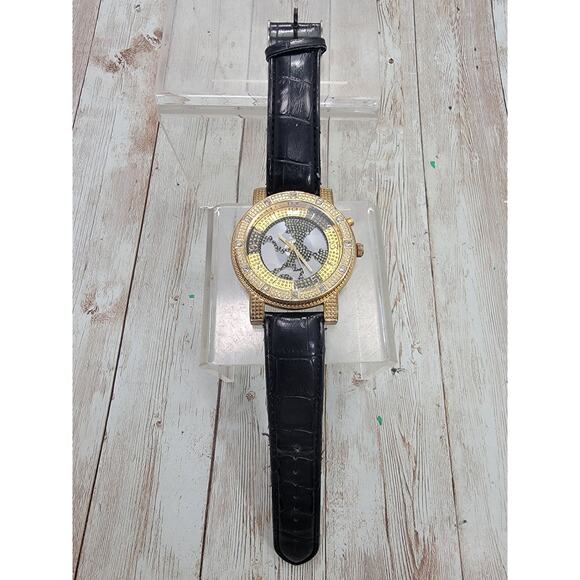 Ice King Mens Fashion Light Up Watch With Black Leather Band - Picture 1 of 12